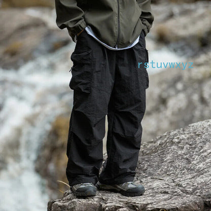 Parachute Cargo Pants Men Oversize Outdoor Casual Trousers Male Waterproof Pants